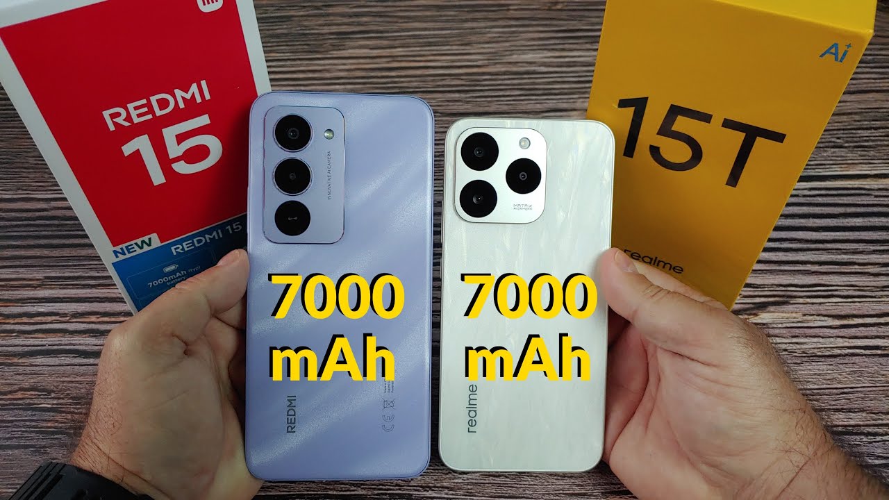 Redmi 15 vs Realme 15T | Кто дольше держит батарею 7000 мАч?