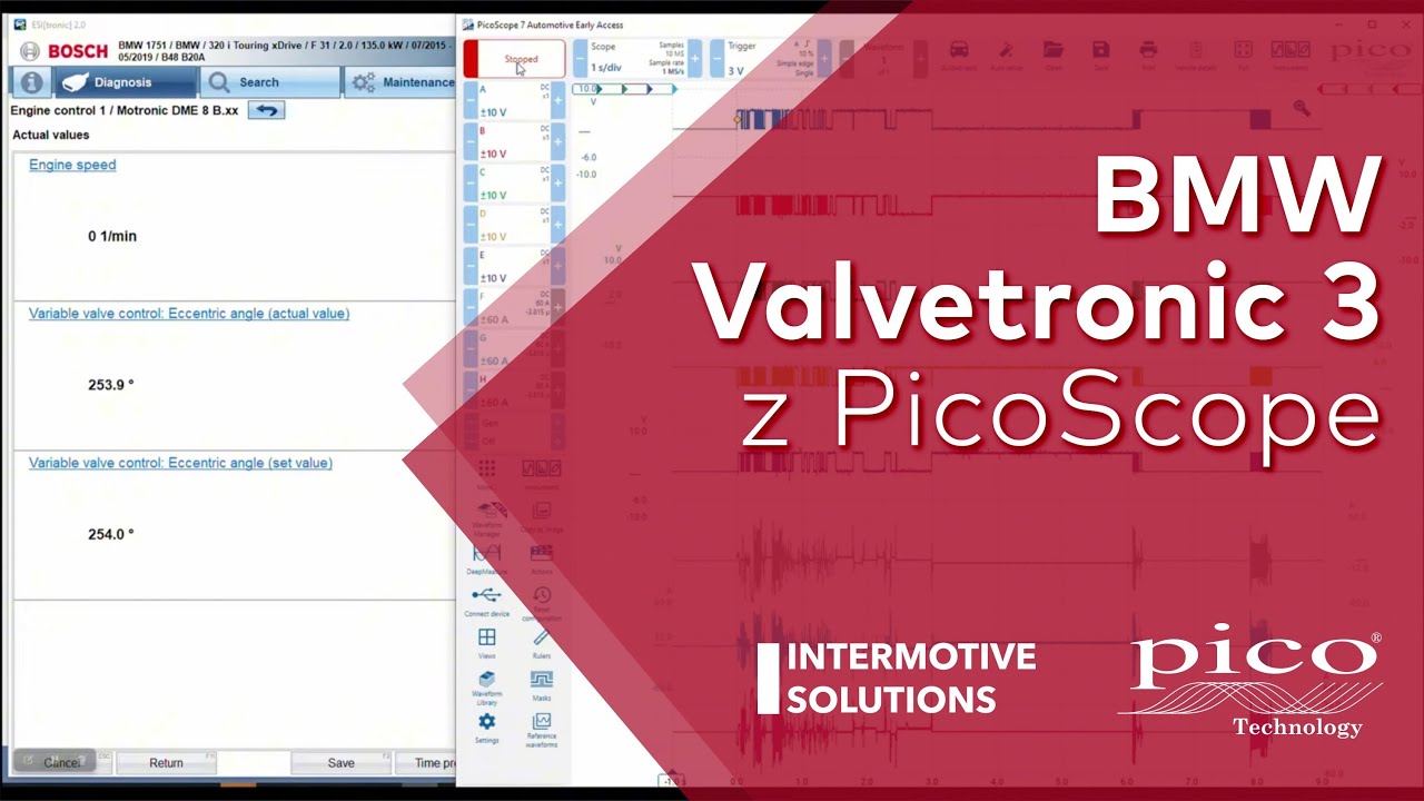 BMW Valvetronic 3 z PicoScope - OscyloskopyPico.pl
