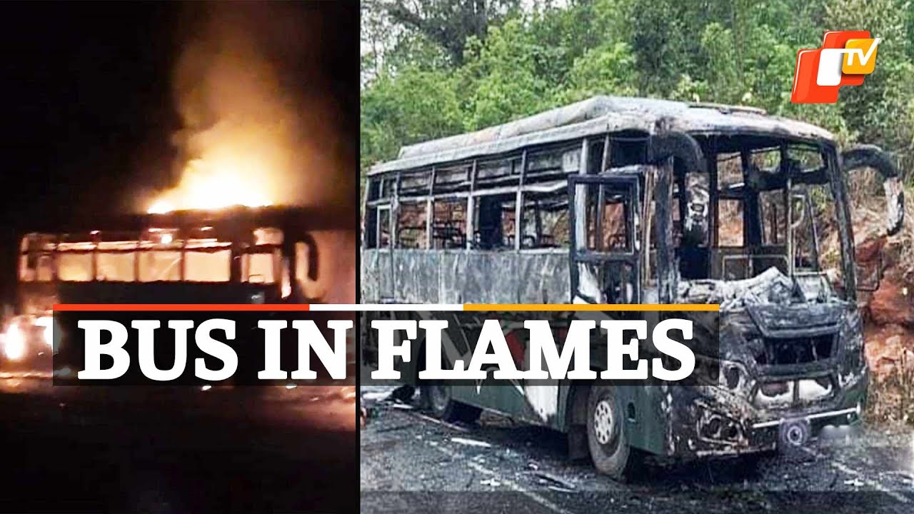 Bus Catches Fire, Narrow Escape For Passengers | OTV News
