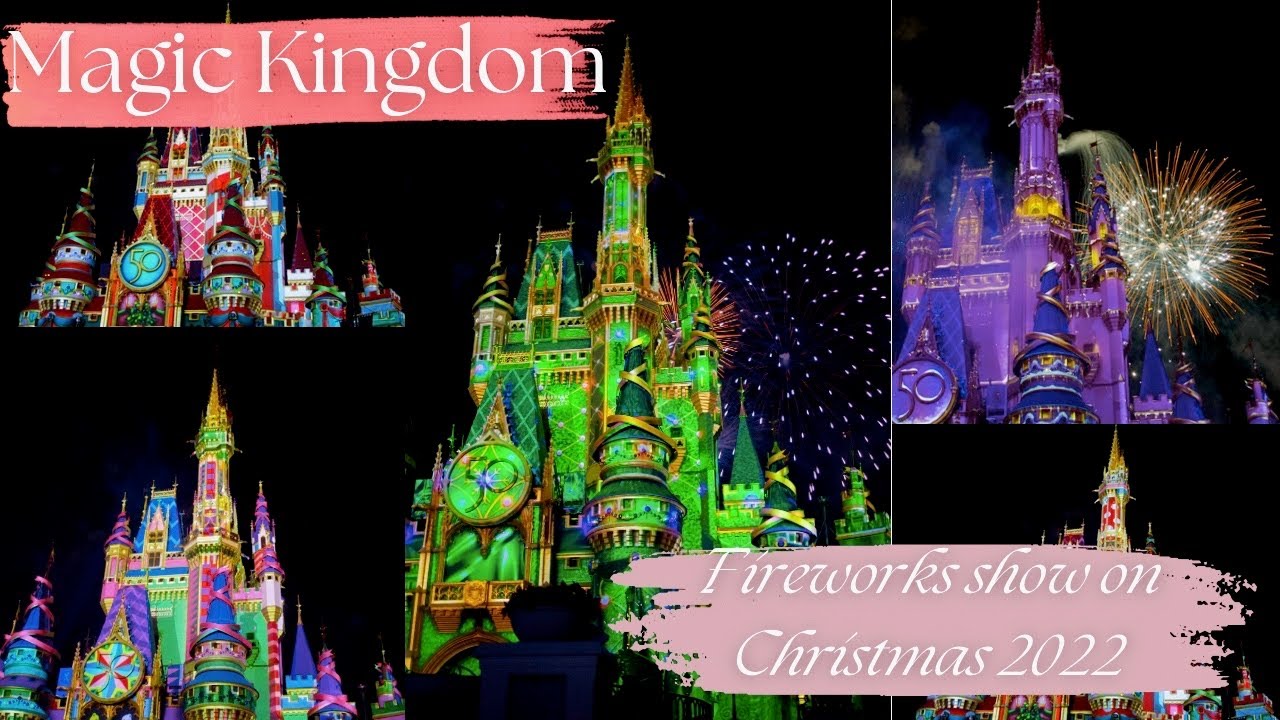 Magic Kingdom Orlando Fireworks Show on December 27, 2022 (Last year Video)#magickingdom #disney