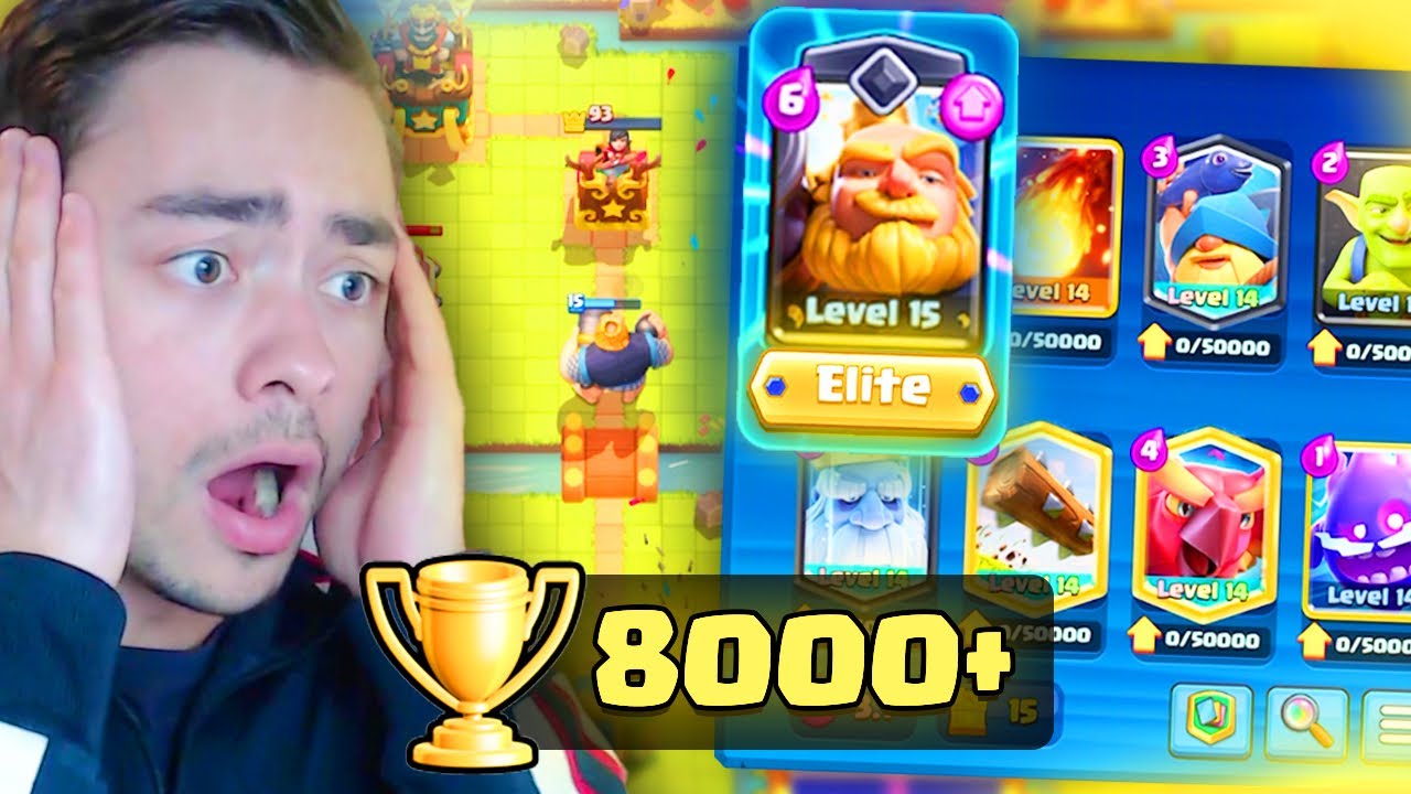 SPELEN MET ELITE LEVEL ROYAL GIANT OP CLASH ROYALE!!