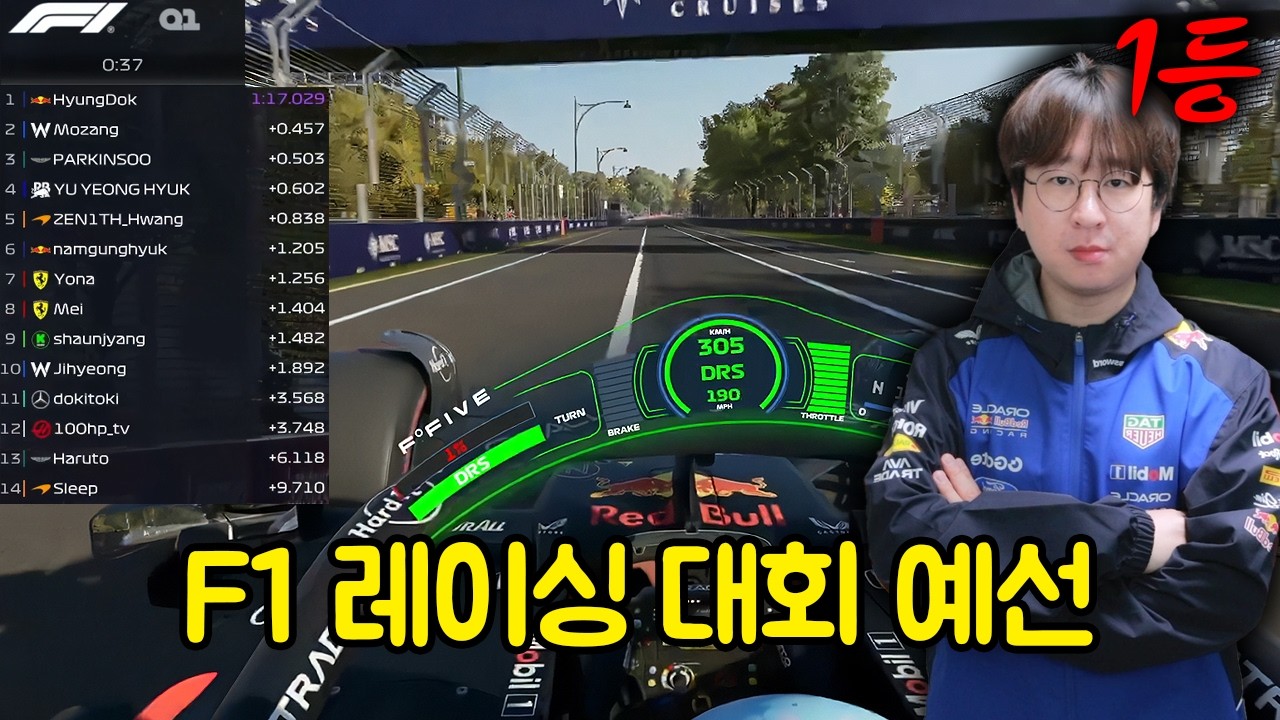중계석에서 난리 난, F1 레이싱 대회 레전드 예선전ㅋㅋㅋㅋㅋㅋ (치레동)