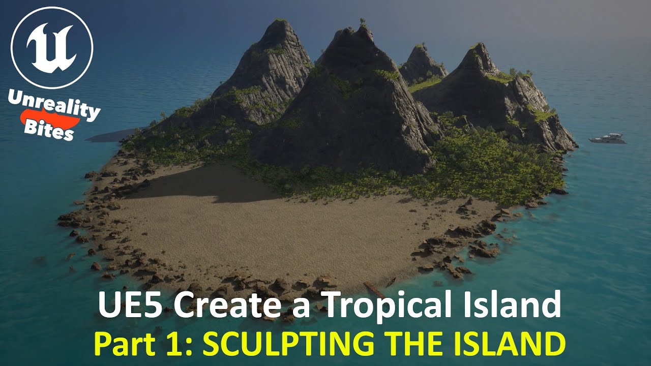 UE5: Create a Tropical Island Part 1 - SCULPTING THE ISLAND