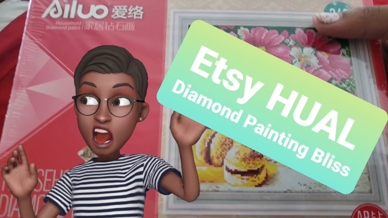 Unboxing an Etsy HAUL From Diamond Painting Bliss *My First Short Lint Canvas*😱😍