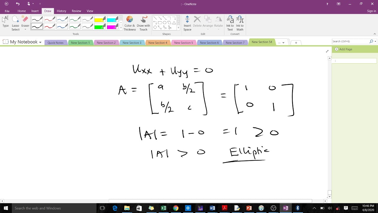 Classification of second order Partial Differential Equations