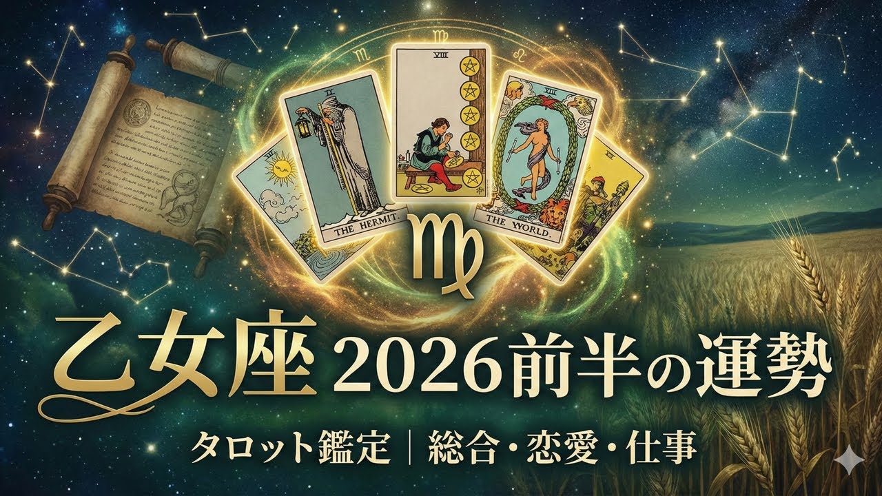 タロット鑑定 乙女座生まれの方の2026年前半の運勢を 総合・恋愛・仕事の流れと助言