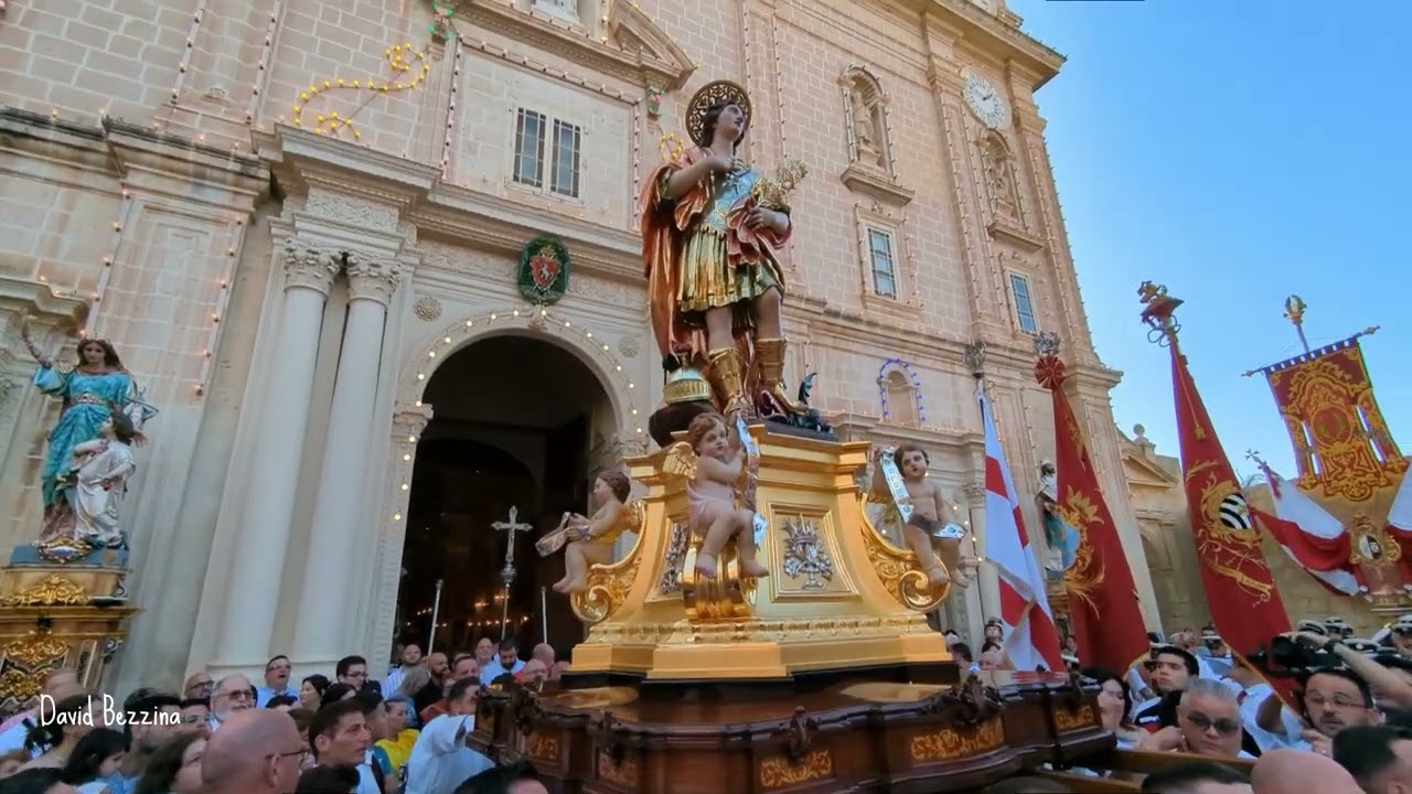 Purċissjoni ta' San Ġorġ - Festa 2023. Ħruġ tal-purċissjoni sal-Barka Sagramentali