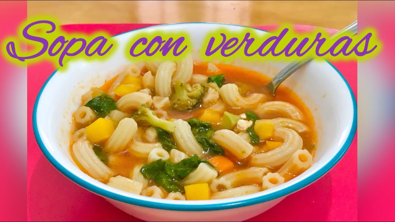 DELICIOSA SOPA DE CODITOS CON VERDURAS!! 😋👩🏼‍🍳🥦🥕🍅🍲