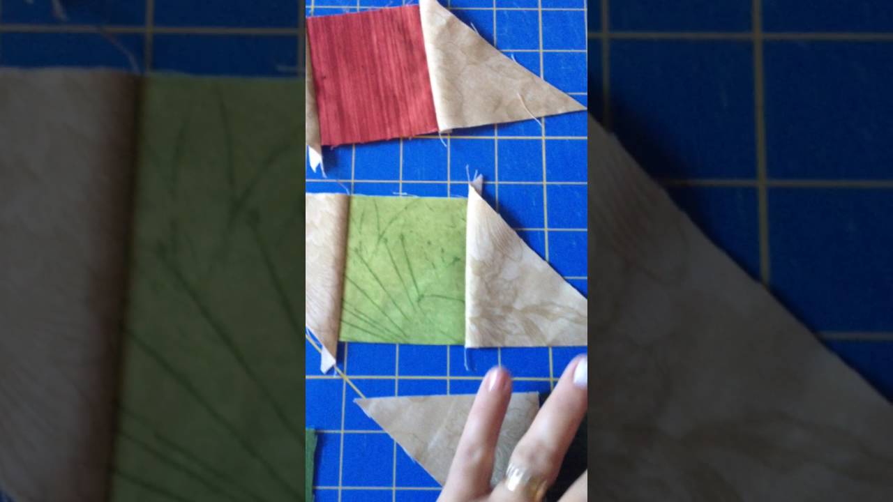 Piecing borders with setting triangles