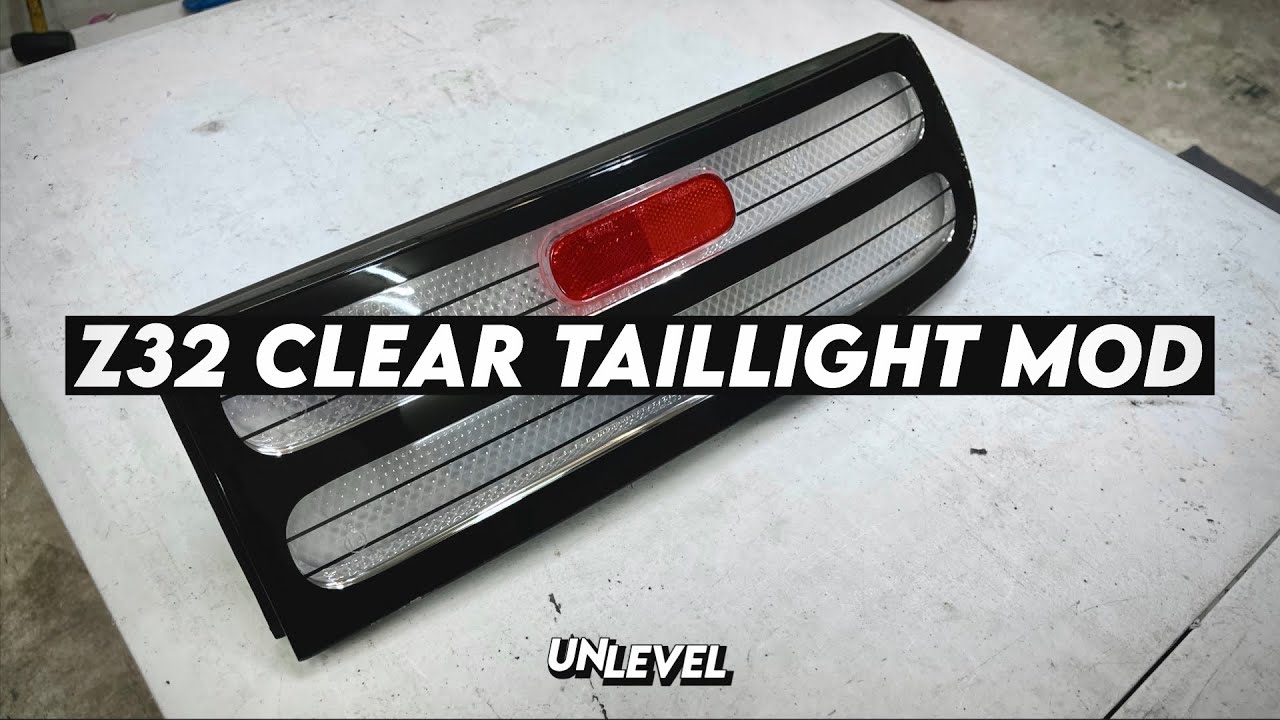 Z32 300ZX Clear Taillight Mod! How to open and modify Z32 taillights.