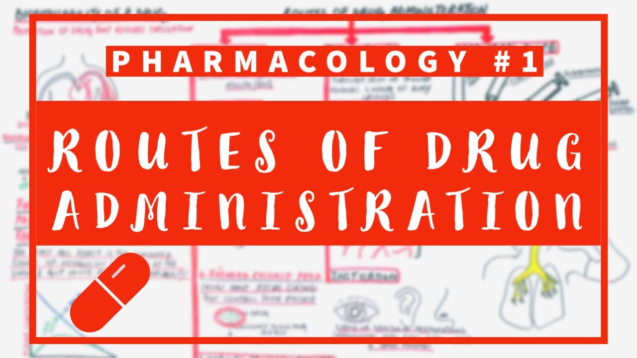 Pharmacology #1 - Routes of Drug Administration and Bioavailability
