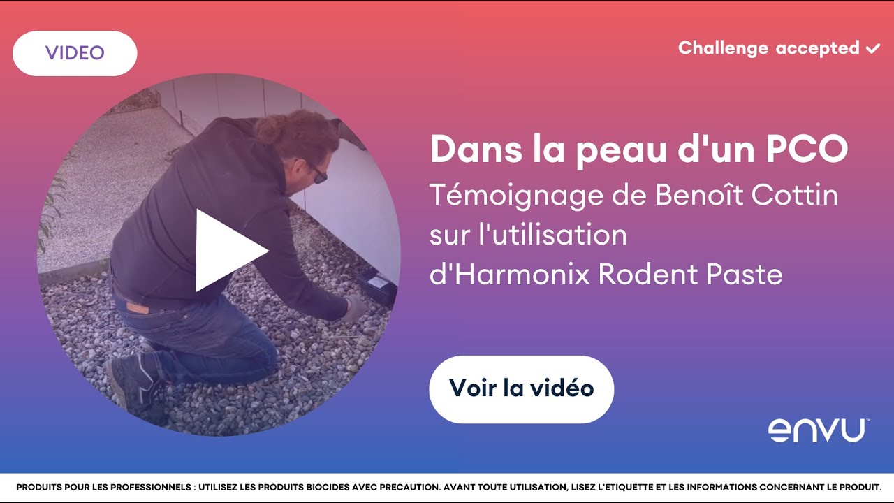 Test d'Harmonix Rodent Paste par Benoît Cottin (LGH 3D Dératisation, Désinsectisation, Désinfection)