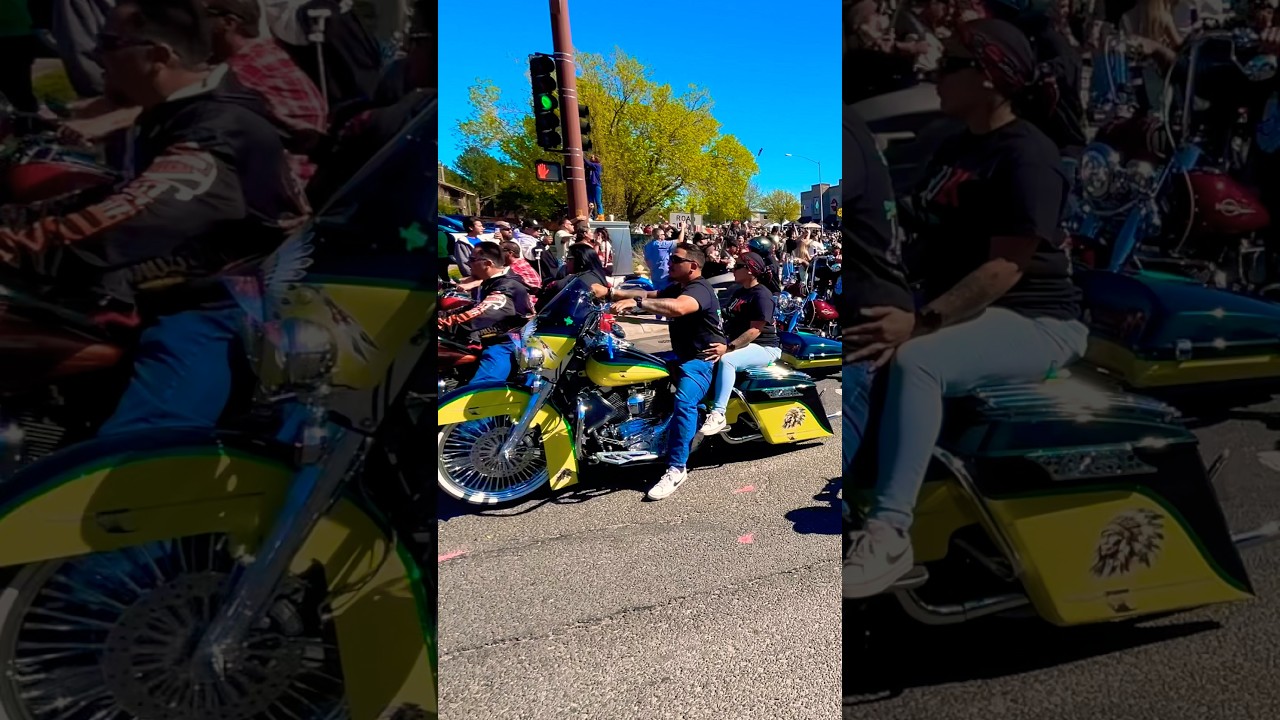 2025 Chicano Pride Ride Denver Motorcycle Procession departs Sun HD. Part 2. 