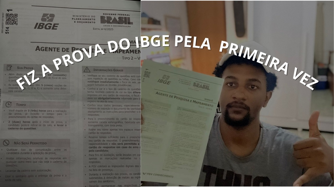 MEU RESULTADO NO IBGE 2026 l PROVA DIFÍCIL?