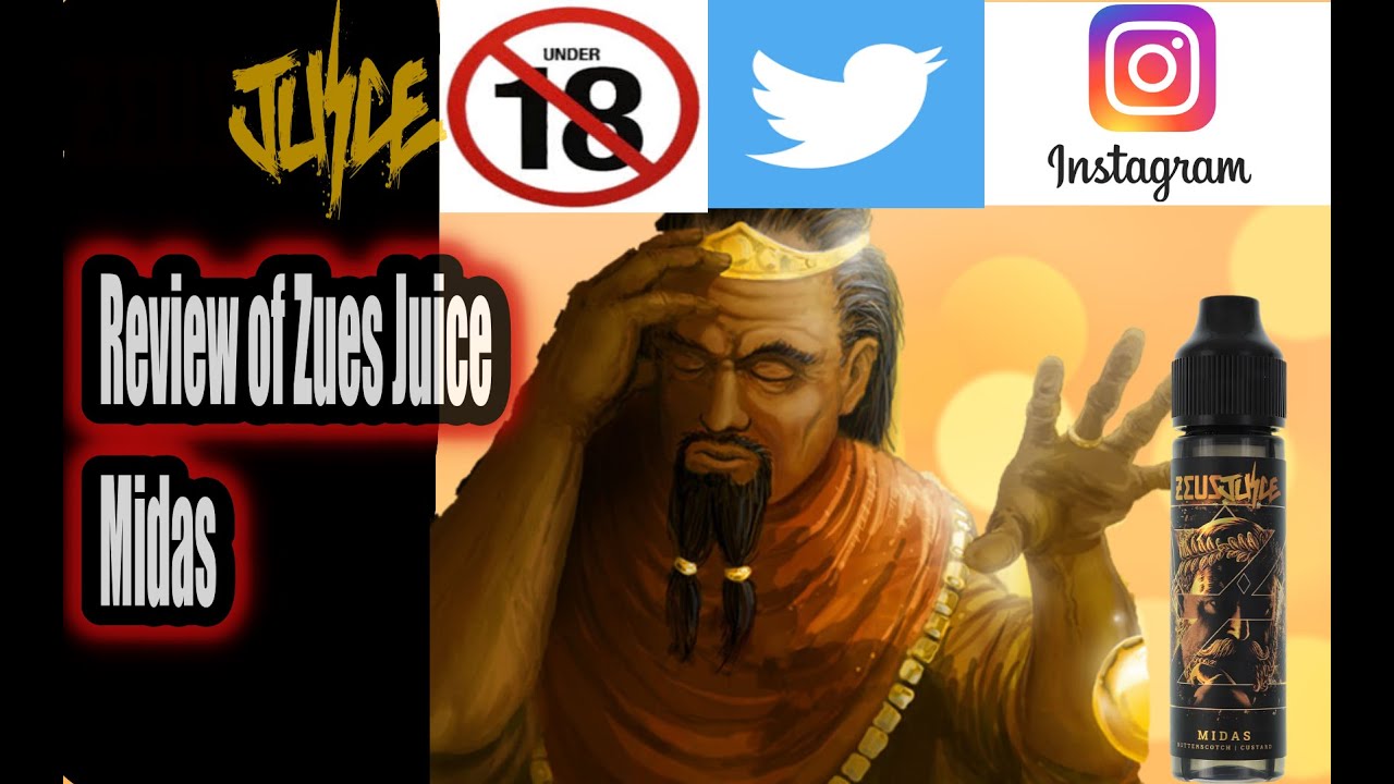 review of zeus juice new eliquid  midas a butterscotch custard