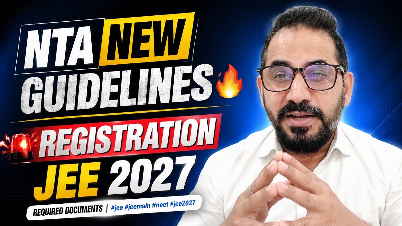 NTA New Guidelines🔥Registration JEE Main 2027🚨Required Documents #jee #jeemain #neet #jee2027