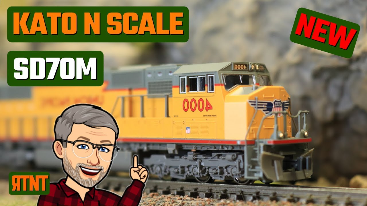 НОВЫЙ паровоз Kato SD70M с плоским радиатором в масштабе N