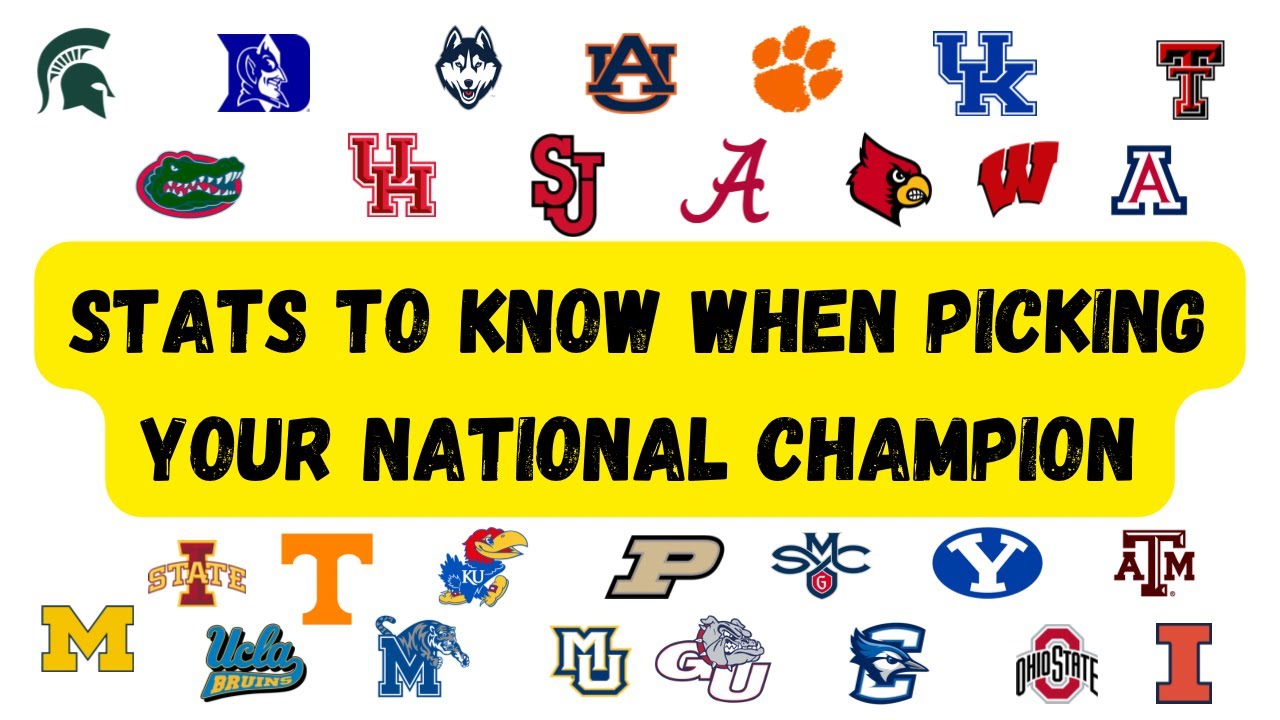 Stats to Know When Picking your National Champion
