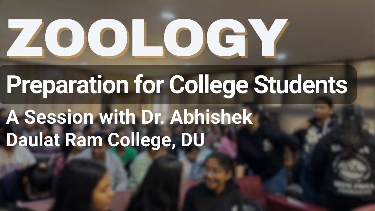 UPSC Zoology Preparation for College Students - Dr Abhishek at Daulat Ram College #daulatramcollege