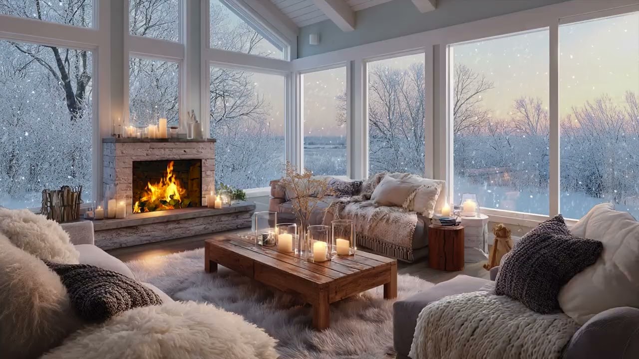 Winter silence wraps the air 🌿 guiding focus gently through calm snowy hours now