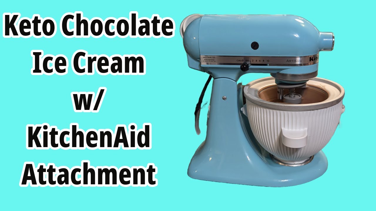 KitchenAid Ice Cream Attachment Review and Chocolate Keto Ice Cream