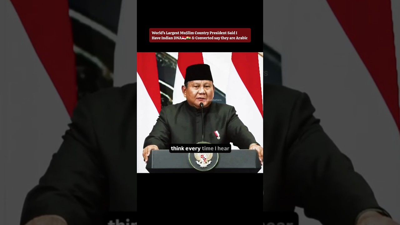 I have Indian DNA - Indonesia President 🇮🇳🇮🇩 #indonesia