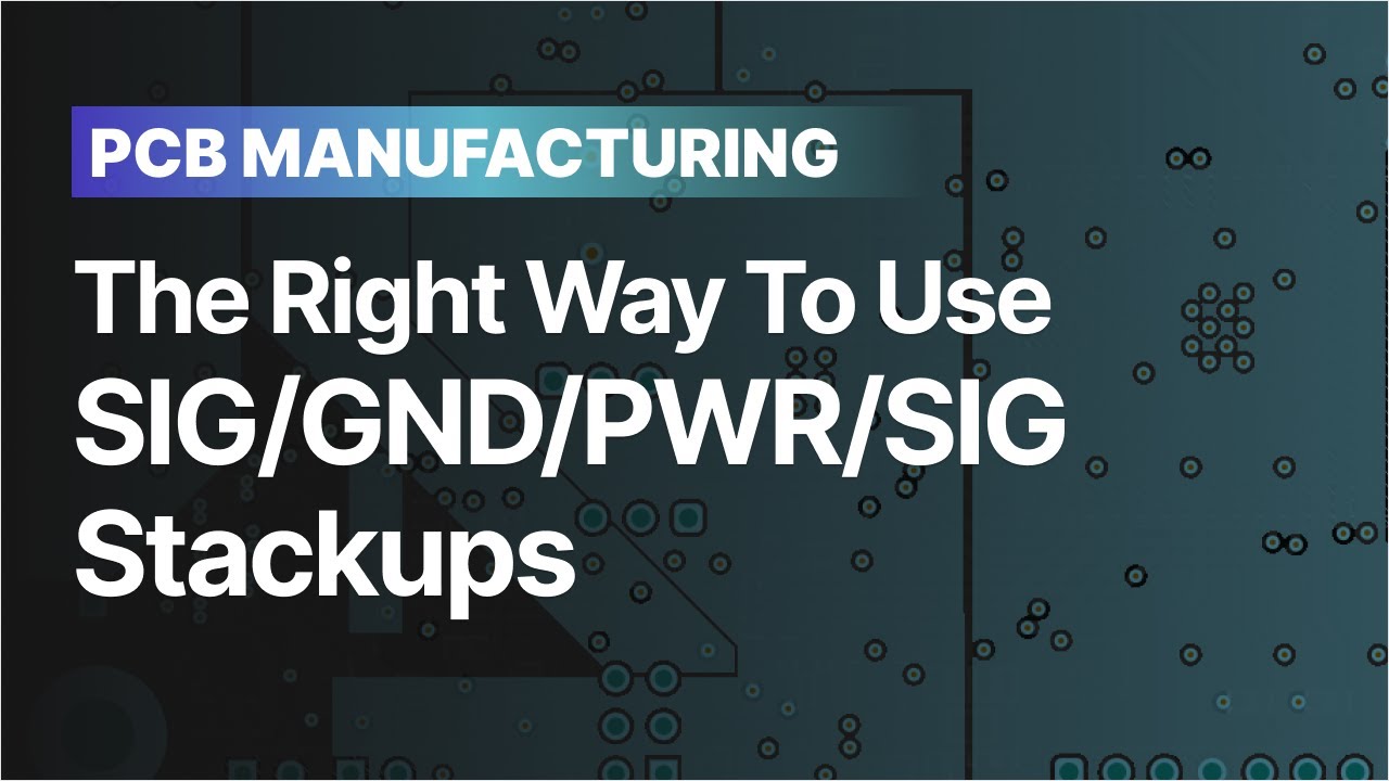 Правильный способ использования стеков SIG/GND/PWR/SIG