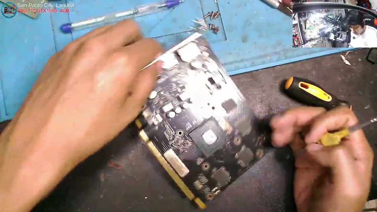 PALIT GTX1050TI 4GB - Blowted all capacitor(Solved!)