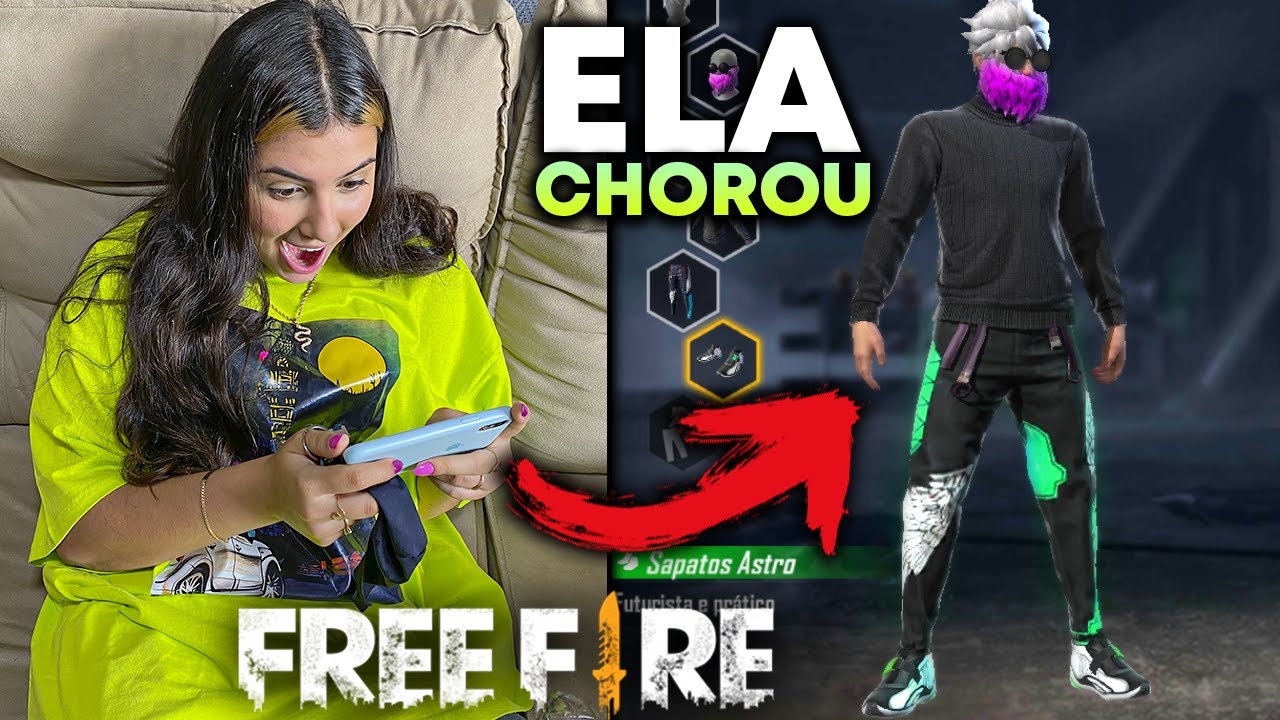 DEI UMA CONTA MUITO RARA DE 3 ANOS ATRÁS PRA MINHA IRMÃ no FREE FIRE!!