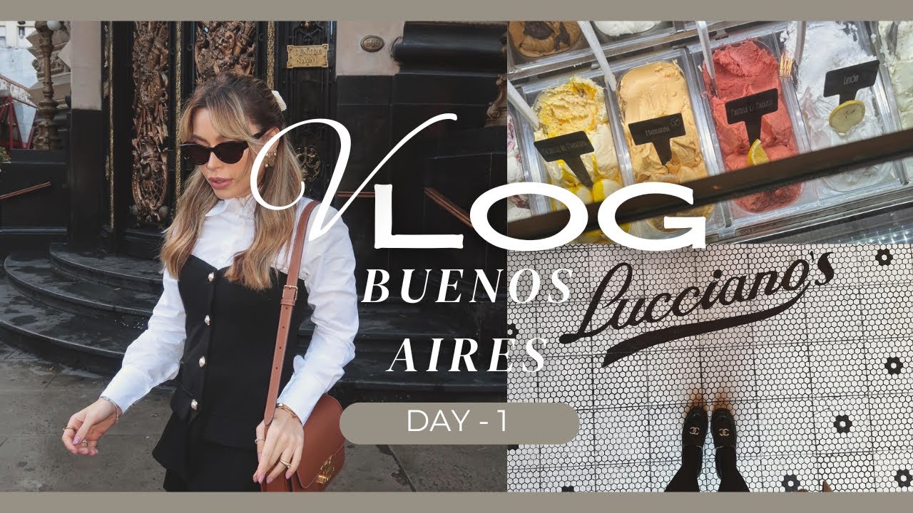 VLOG: CHEGAMOS EM BUENOS AIRES + DICA DE RESTAURANTE E MELHOR GELATO