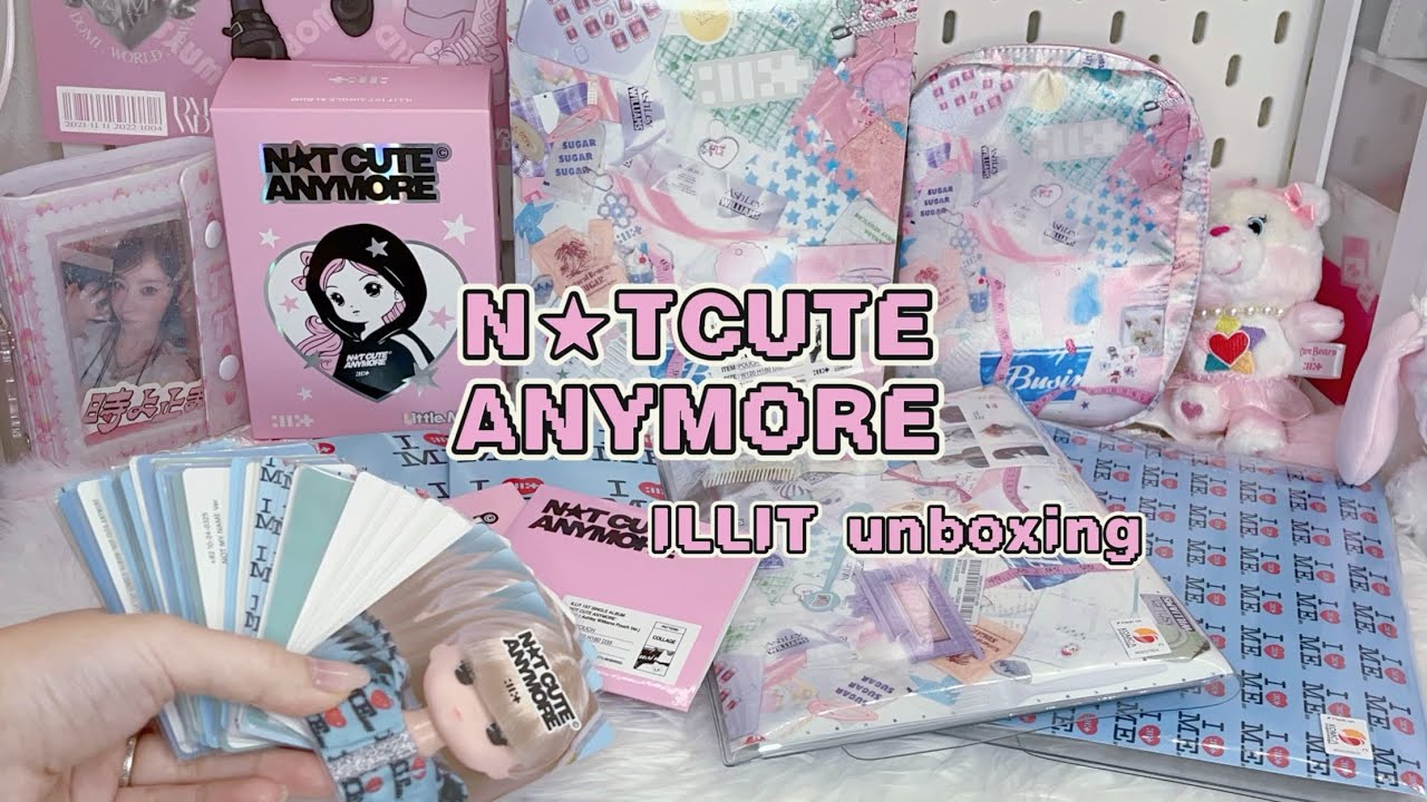 ［ILLIT全形態開封］N★TCUTE ANYMORE トレカ溜まり過ぎ！アルバム開封🎀 Little Mimi /아일릿/ILLITunboxing