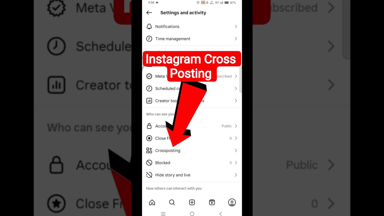 Instagram Cross Posting