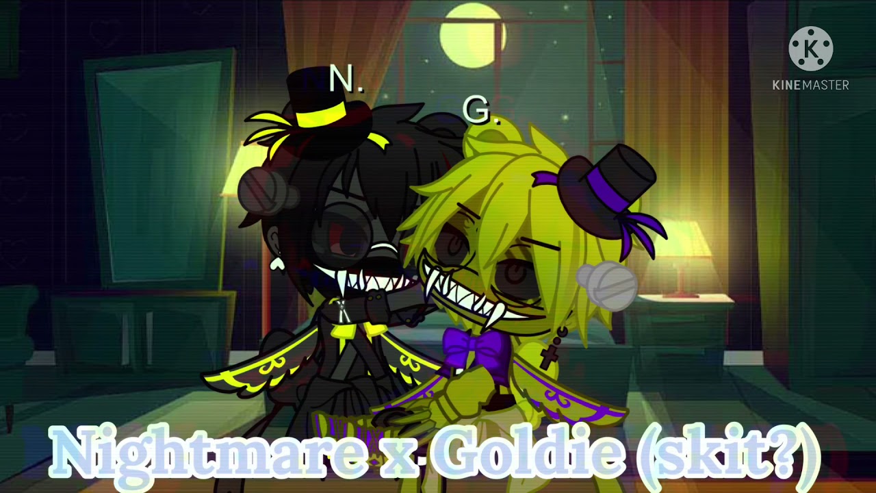 Nightmare x Goldie skit? New Nightmare and Goldie designs! MY AU!