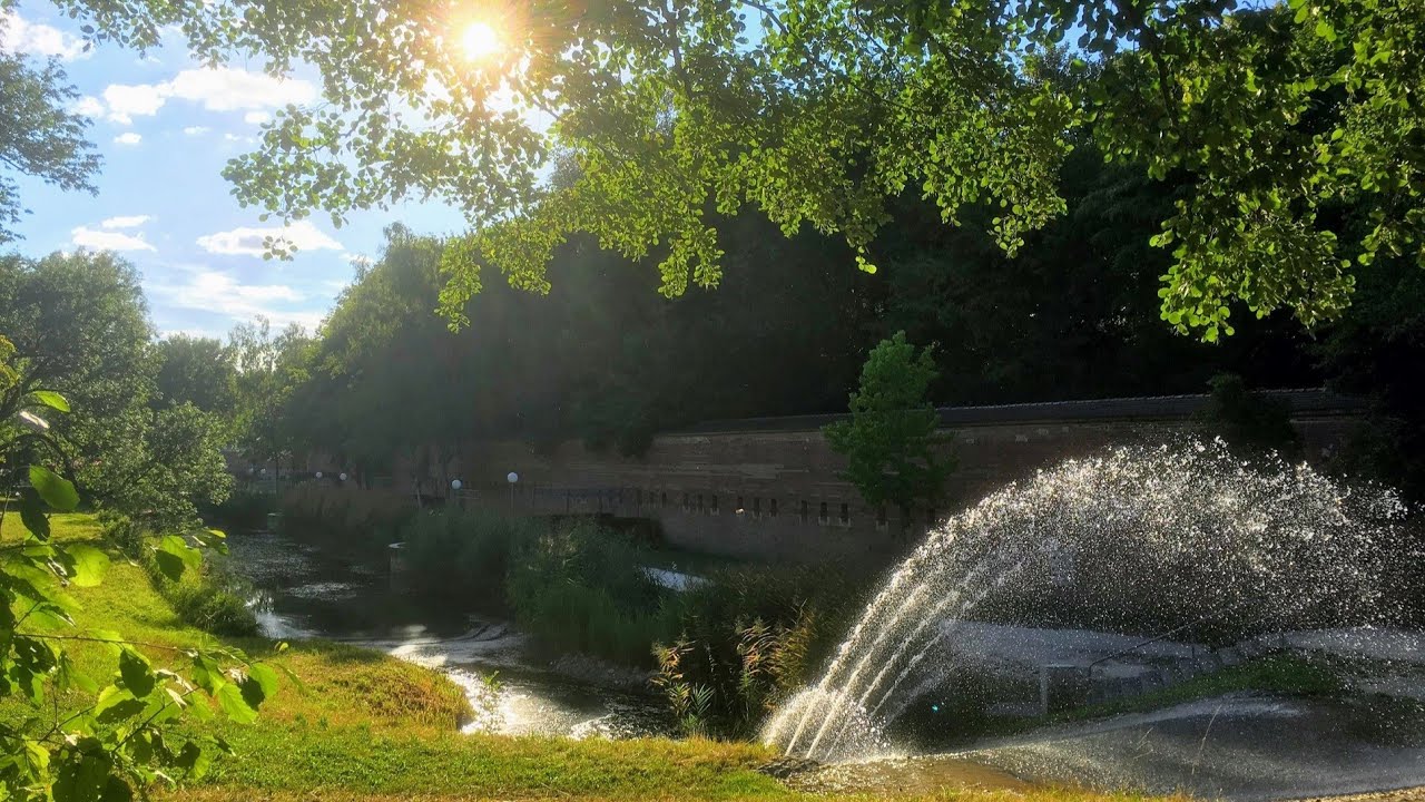 Glacis-Park Neu-Ulm aus der Luft