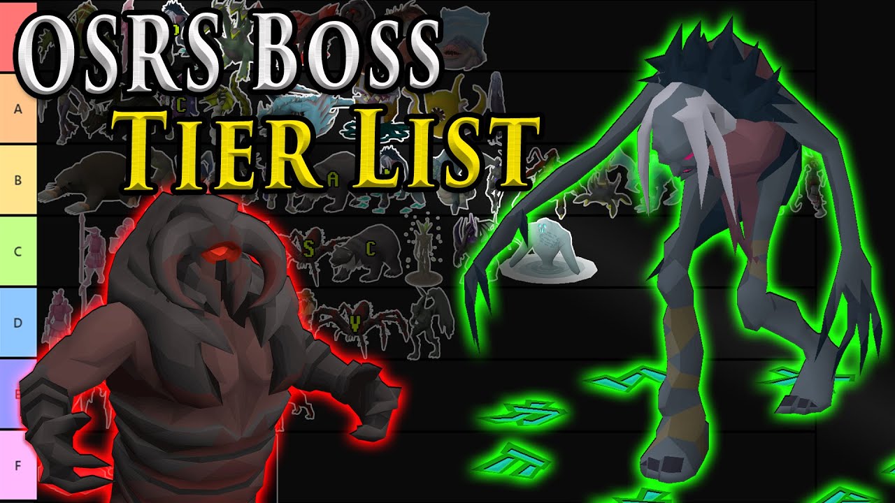 Oldschool Runescape Boss Tier List