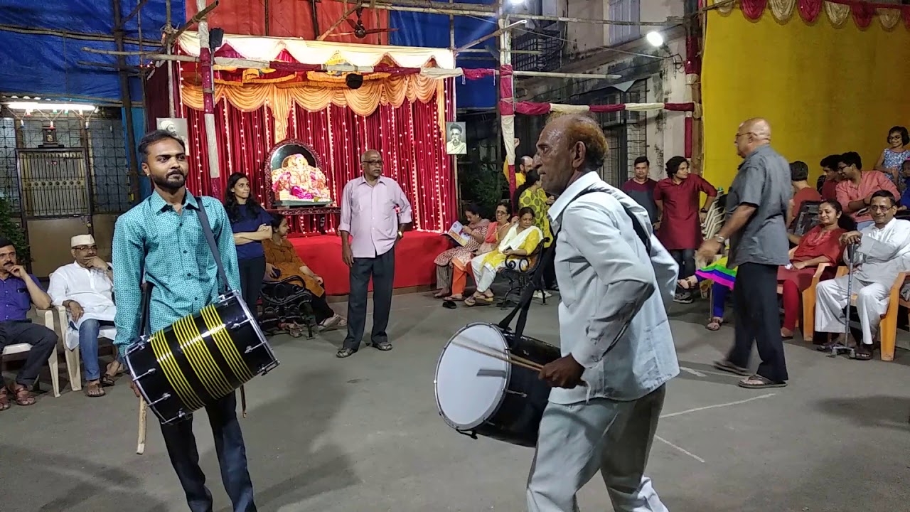 Vijay dholi with ibrahimbhai mumbai girgav ganpati baja