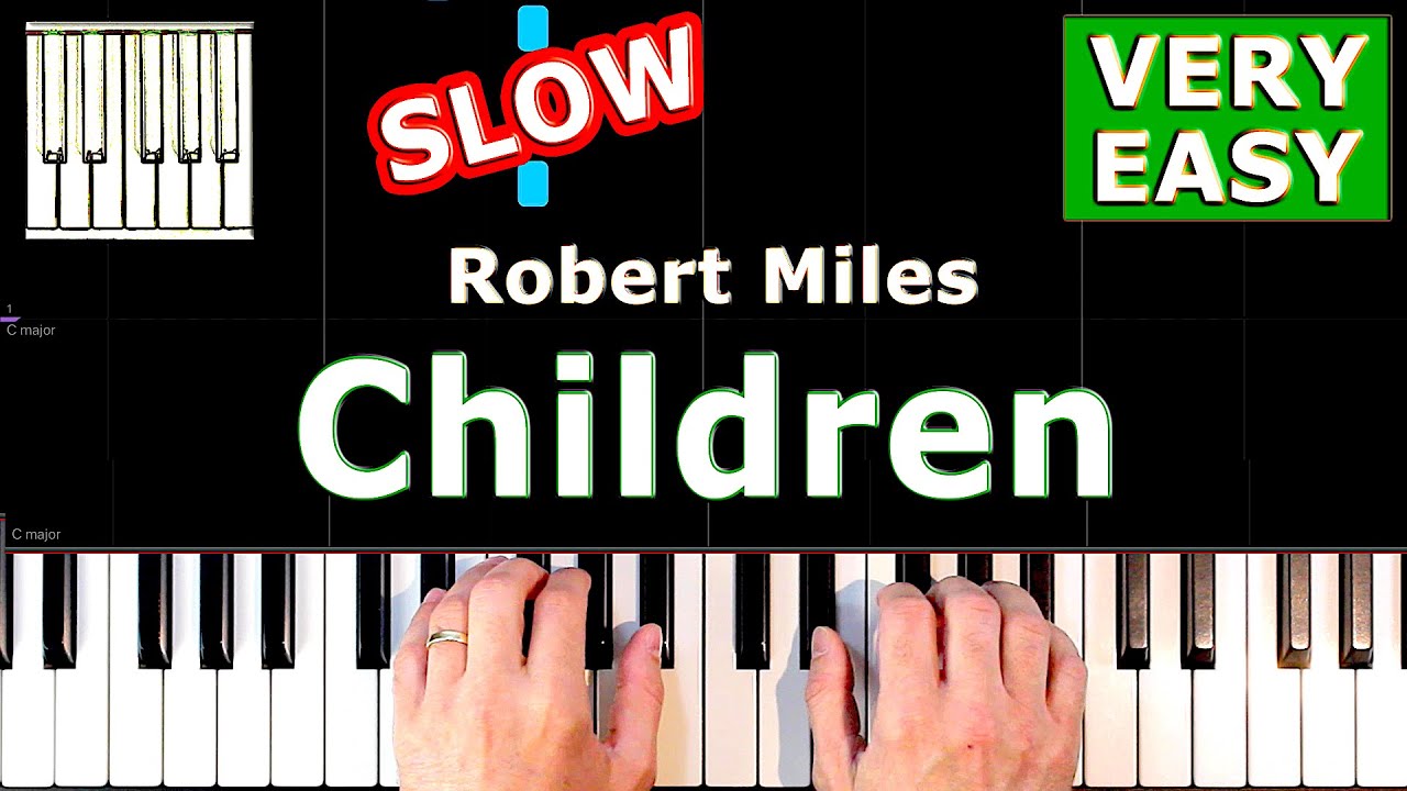 Robert Miles - Children - Piano Tutorial VERY EASY SLOW