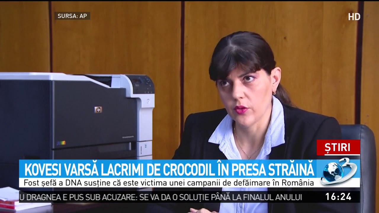 Laura Codruţa Kovesi se victimizează în presa străină. Fosta şefă a DNA susţine că a fost s