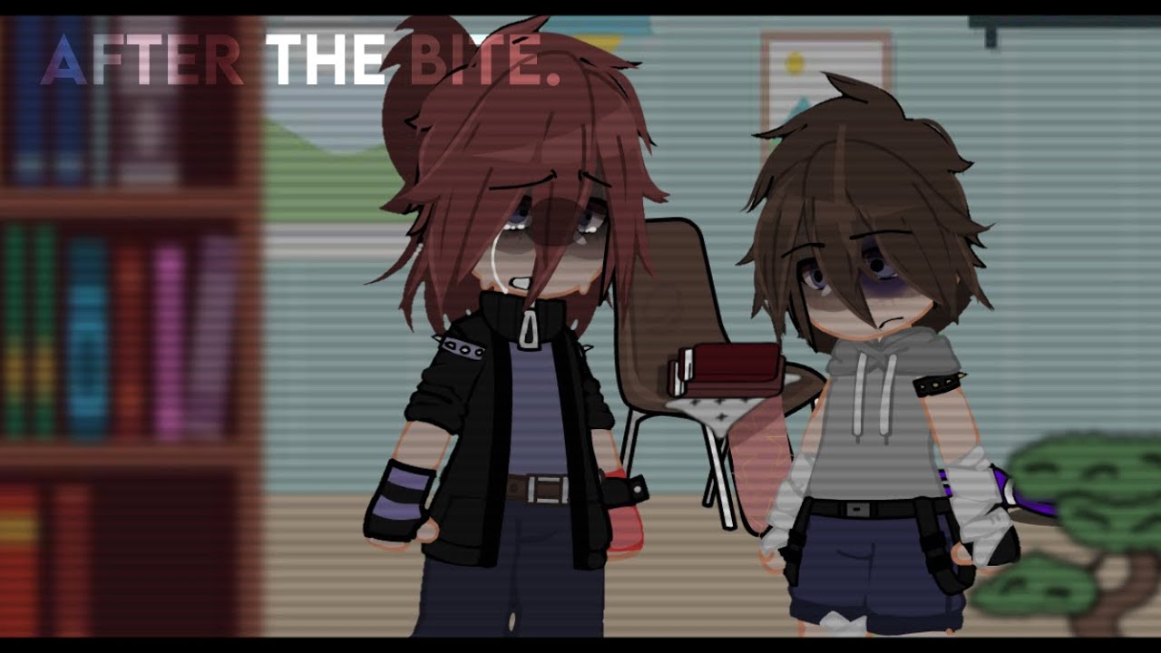 | After the bite. | Past Michael x Ennard / Noah | My au. .