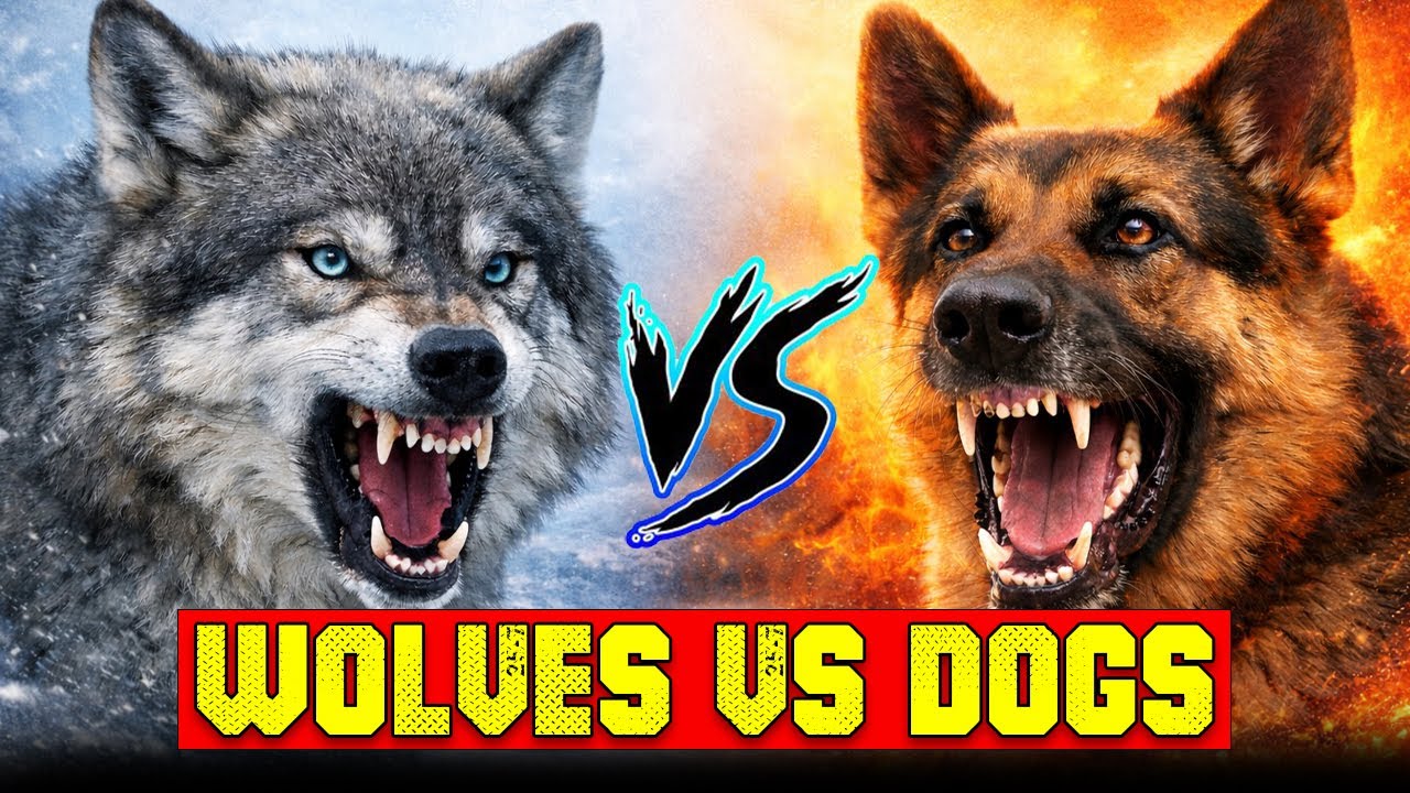 Wolves vs Dogs 🐺🐕 | Who Is Stronger, Smarter, and More Dangerous? (Truth Revealed)