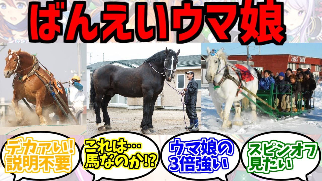 ウマ娘を越えたばんえいウマ娘に対する反応集【ウマ娘プリティーダービー】【ばんえい競馬】