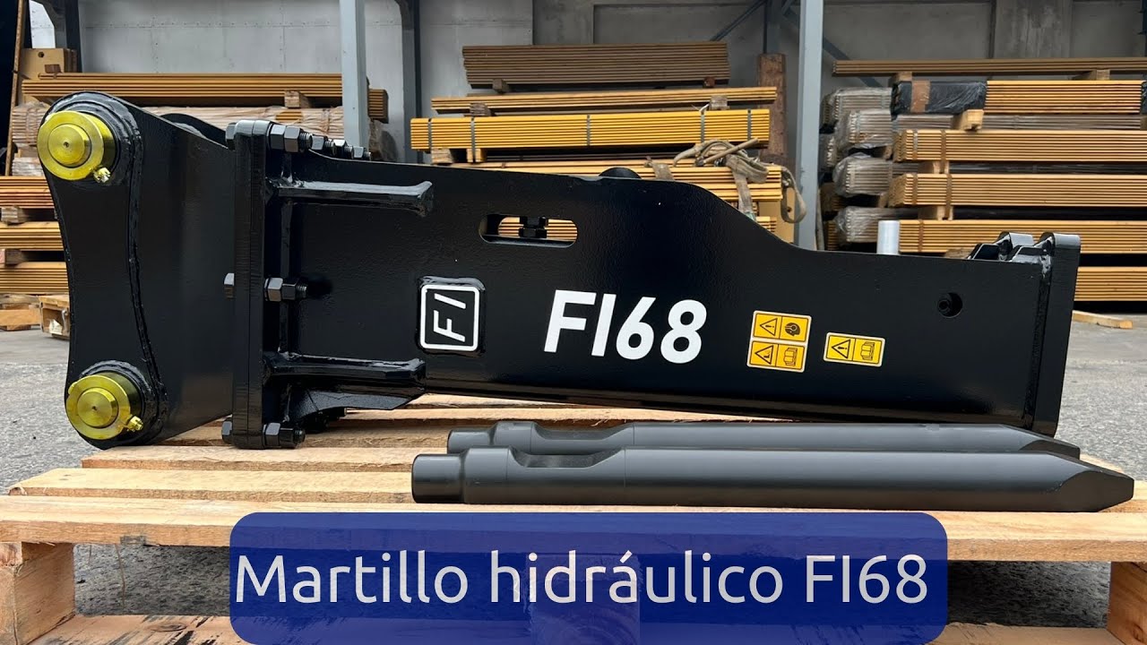 MARTILLO HIDRÁULICO FI68 apto para mini excavadoras