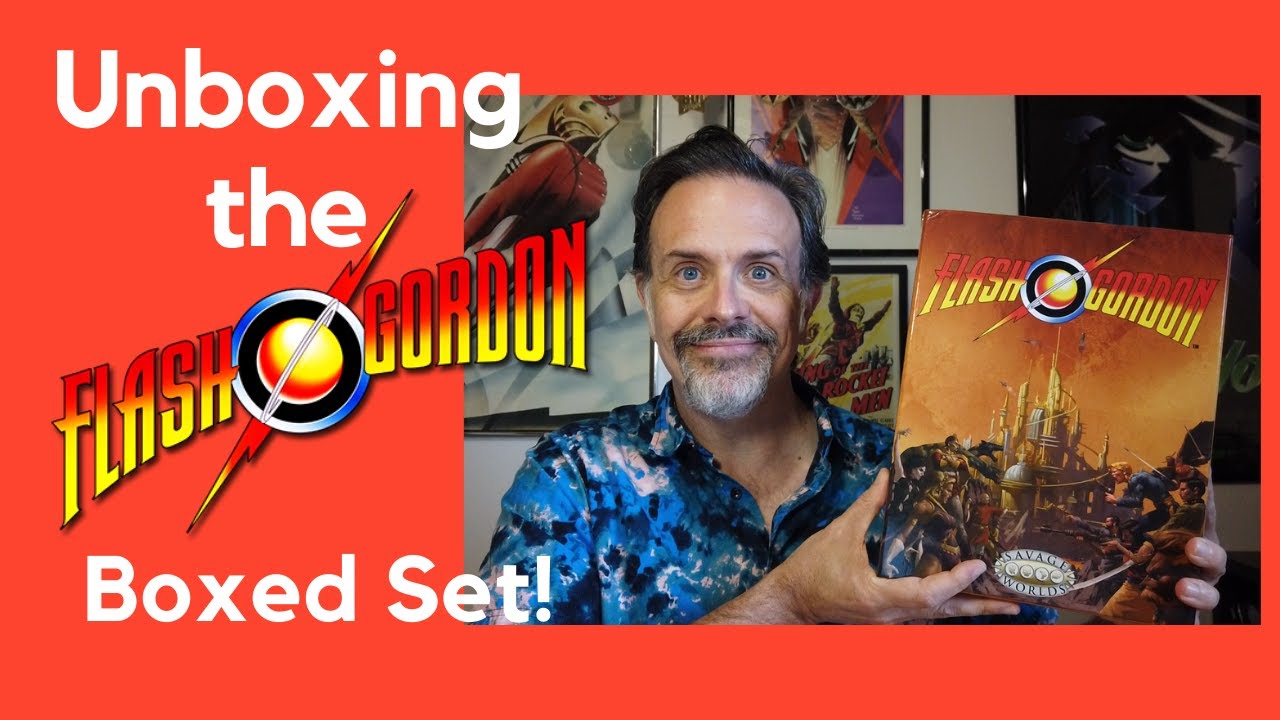 Unboxing Savage Worlds Flash Gordon boxed set