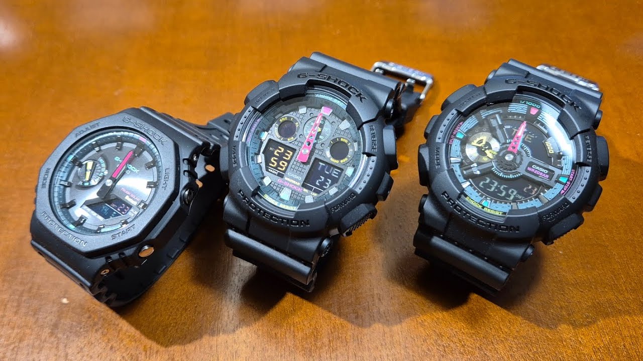 Casio G-Shock GA-B2100MF-1A, GA-100MF-1A, GA-110MF-1A Multi Fluorescent Accents 1/2 - recenzja [PL]