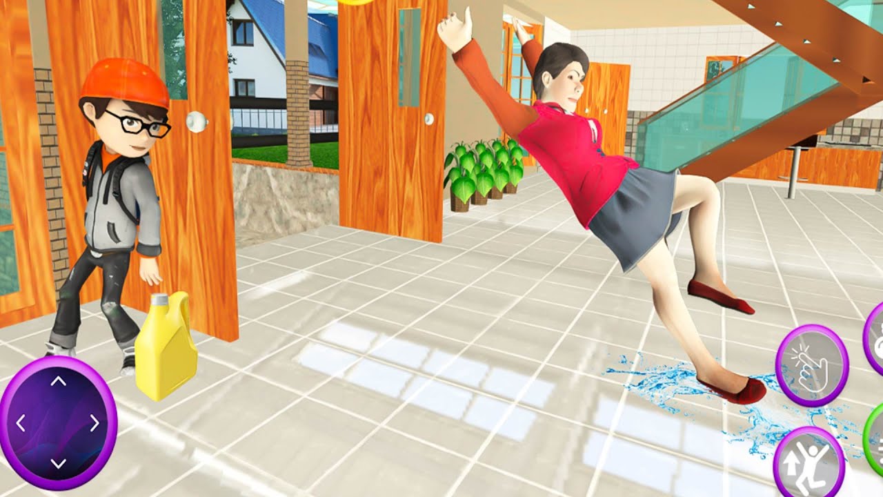 Crazy Scary School Teacher 3D - All levels  (Android, iOS)