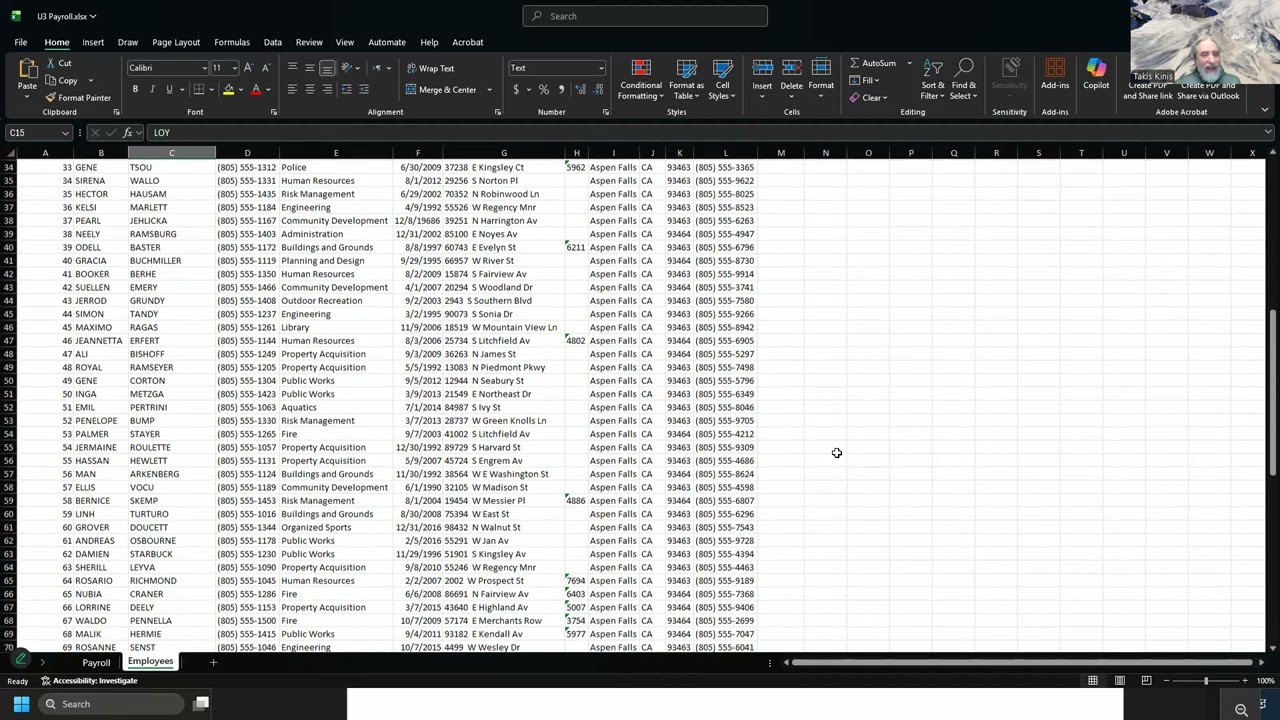 Data Analytics 1 - Unit 3 Exercises Part 1 - Excel IF, CountIF, VLookup, etc - Spring 2026