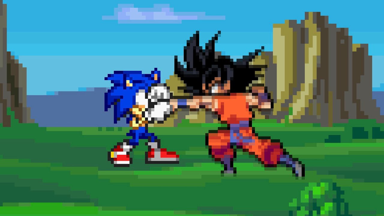 Sonic Vs Goku | SPRITE BATTLE