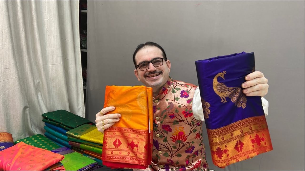9 war  semi paithani Saree collection | Kasturi Paithani Yeola