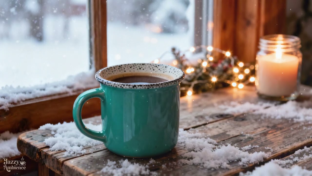 CALM & RELAXING 🎶 Instrumental Jazz Music 🌙 Deep Sleep ❄️ Cozy Winter Ambience ☕ Coffee Time