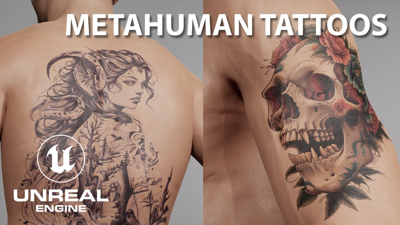 Unreal Engine 5.6 - How To Create Metahuman Tattoos - Tutorial
